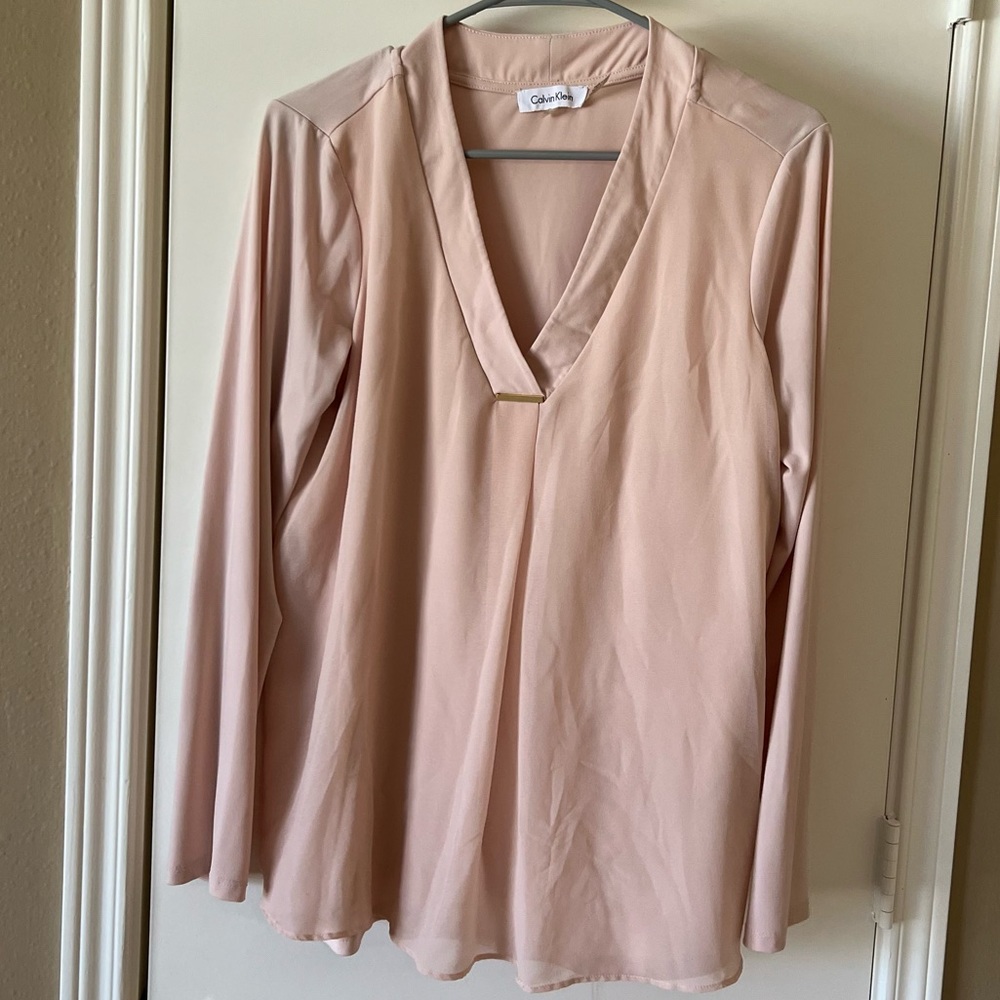Pink Calvin Klein blouse